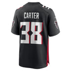 A.Falcons #38 Nathan Carter Black KLUNKIM Team Game Jersey