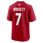 A.Cardinals #7 Jacoby Brissett Cardinal KLUNKIM Team Game Jersey