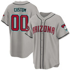 Custom Arizona Diamondbacks 2024 Cool Base Jersey - Gray KLUNKIM