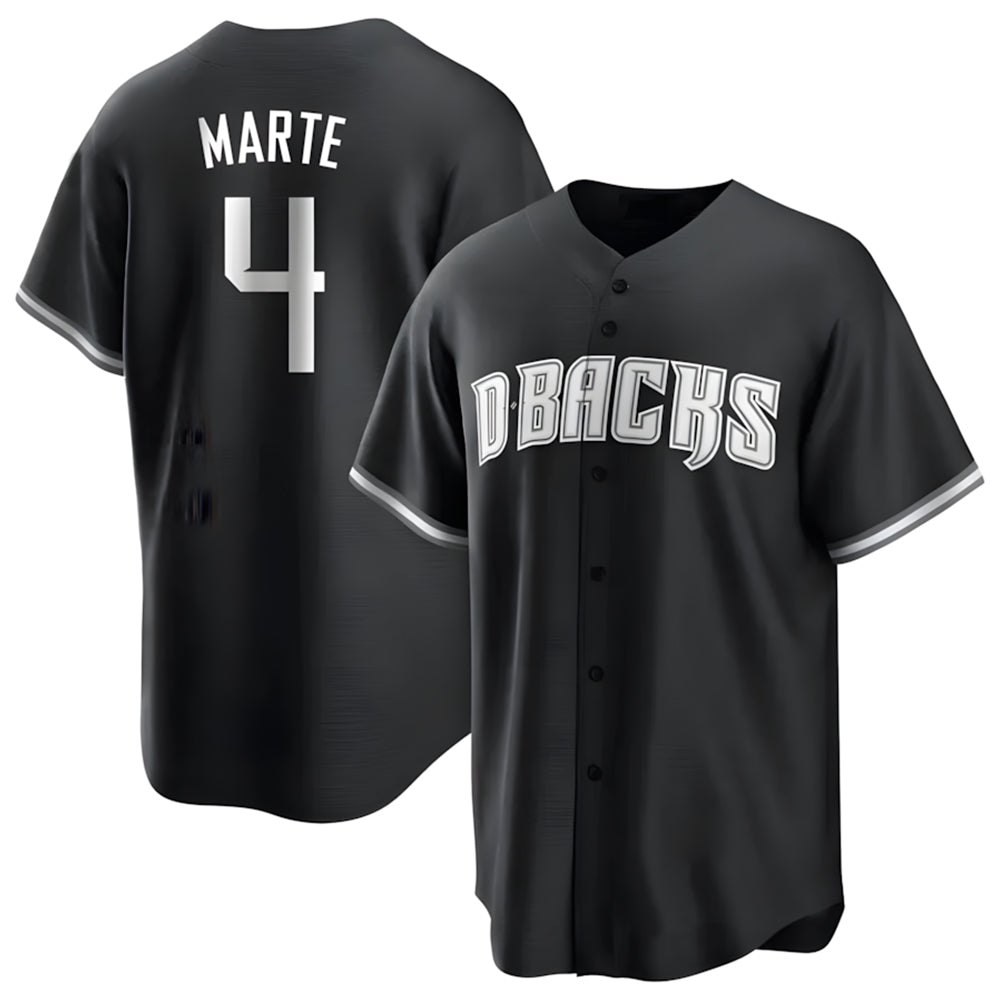 Arizona Diamondbacks #4 Ketel Marte Player Player Black KLUNKIM Game Home Stitched Jerseys