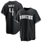 Arizona Diamondbacks #4 Ketel Marte Player Player Black KLUNKIM Game Home Stitched Jerseys