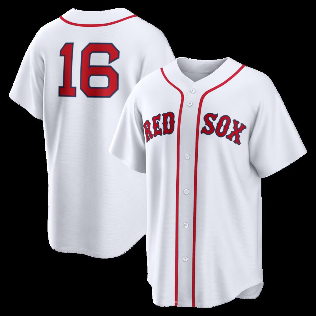 Boston Red Sox #16 Jarren Duran White KLUNKIM Home Replica Jersey