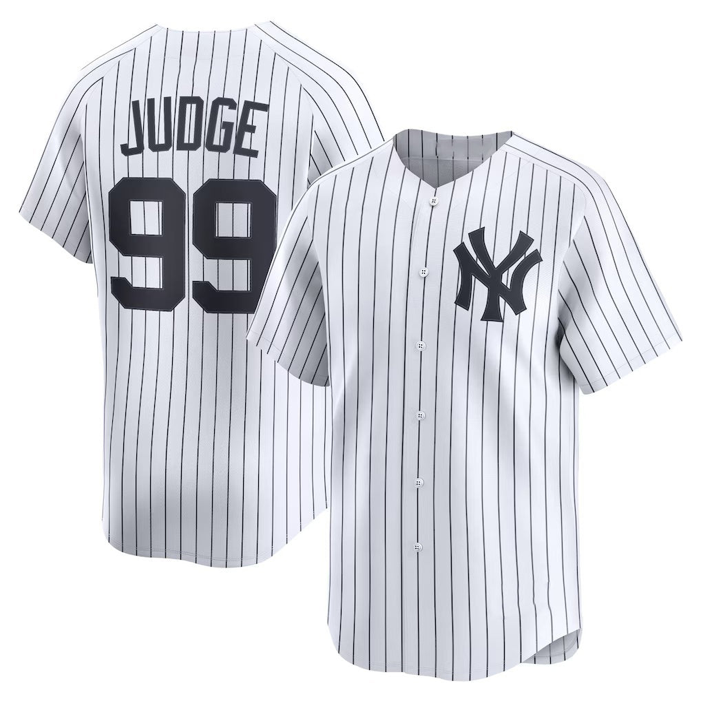 New York Yankees #99 Aaron Judge White KLUNKIM Home Limited Player Jersey 2