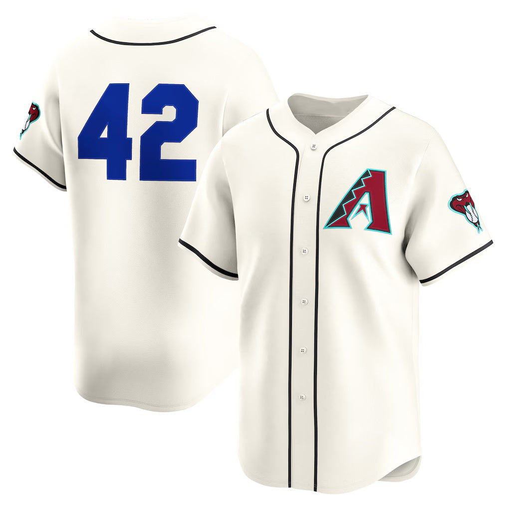 Arizona Diamondbacks #42 Jackie Robinson Cream KLUNKIM Home 2025  Day Limited Jersey