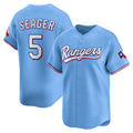 Texas Rangers #5 Corey Seager Light Blue KLUNKIM Alternate Limited Player Jersey