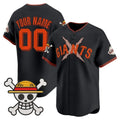 Custom San Francisco Giants x One Piece Black KLUNKIM Vapor Premier Limited Jersey - Stitched