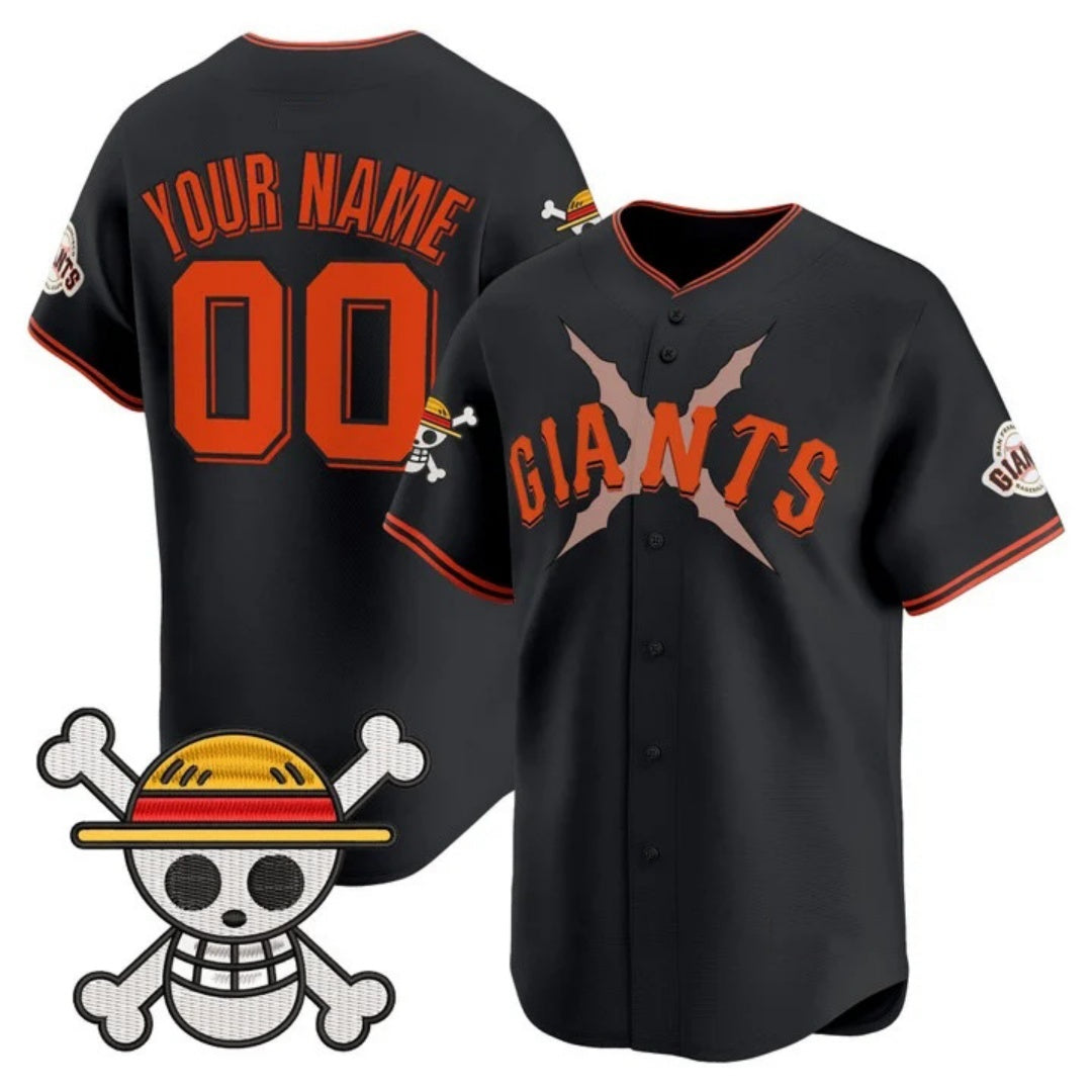 Custom San Francisco Giants x One Piece Black KLUNKIM Vapor Premier Limited Jersey - Stitched