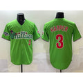 Philadelphia Phillies #3 Bryce Harper Light Green KLUNKIM Phanatic With 2024 Division Champions Patch Limited Stitched Jersey