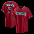 Arizona Diamondbacks #7 Corbin Carroll Crimson KLUNKIM Alternate 2 Replica Jersey
