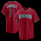 Arizona Diamondbacks #7 Corbin Carroll Crimson KLUNKIM Alternate 2 Replica Jersey