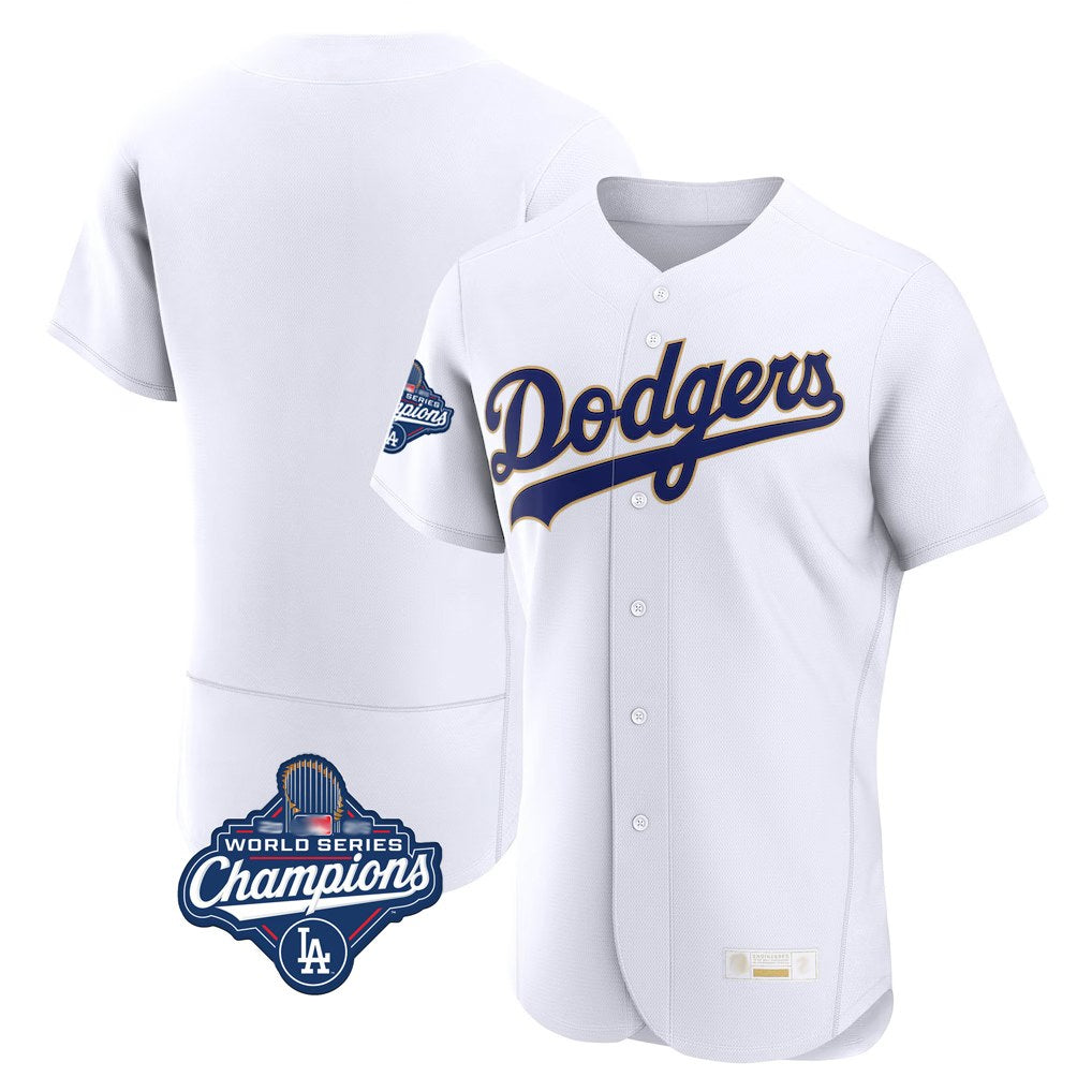 Los Angeles Dodgers Blank Player Gold White KLUNKIM 2026 Collection Stadium Limited Elite World Series Meet Stitched Jerseys