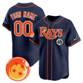 Custom Tampa Bay Rays x Dragon Ball Navy KLUNKIM Vapor Premier Limited Jersey - All Stitched