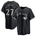 Toronto Blue Jays #27 Vladimir Guerrero Jr. Black KLUNKIM Lights Out Limited Stitched Jersey