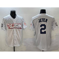 New York Yankees #2 Derek Jeter White KLUNKIM Bronx Graffiti Vapor Limited Stitched Jersey