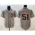San Francisco Giants #51 Jung Hoo Lee Gray KLUNKIM Cool Base Stitched Jersey