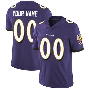 Custom B.Ravens Purple KLUNKIM Vapor Untouchable Player Limited Jersey