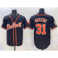 Detroit Tigers #31 Riley Greene Black KLUNKIM With Patch Cool Base Stitched Jersey