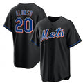 New York Mets #20 Pete Alonso Black KLUNKIM 2022 Cool Base Stitched Jersey