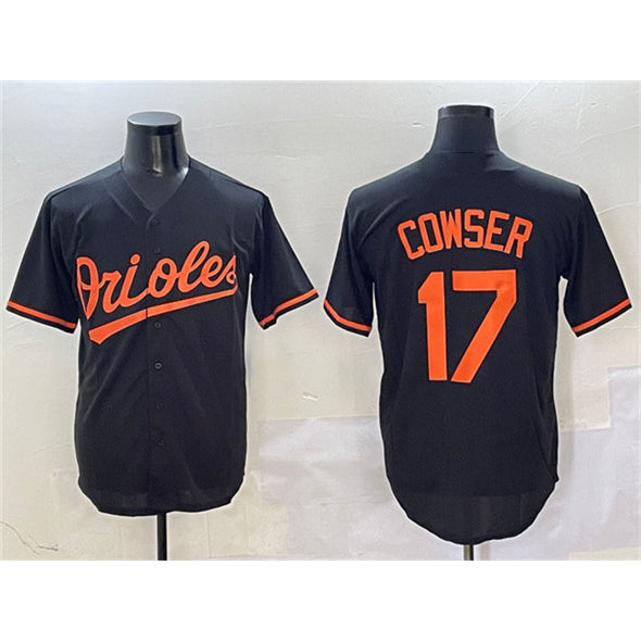 Baltimore Orioles #17 Colton Cowser Black KLUNKIM Cool Base Stitched Jersey