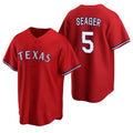 Texas Rangers #5 Corey Seager Red KLUNKIM Cool Base Stitched Jersey