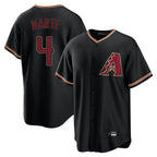 Arizona Diamondbacks #4 Ketel Marte Player Black KLUNKIM Limited Home Stitched Jerseys