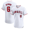 Los Angeles Angels #6 Anthony Rendon White KLUNKIM Home Elite Player Jersey