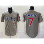Chicago Cubs #7 Dansby Swanson Gray KLUNKIM Limited Stitched Jersey