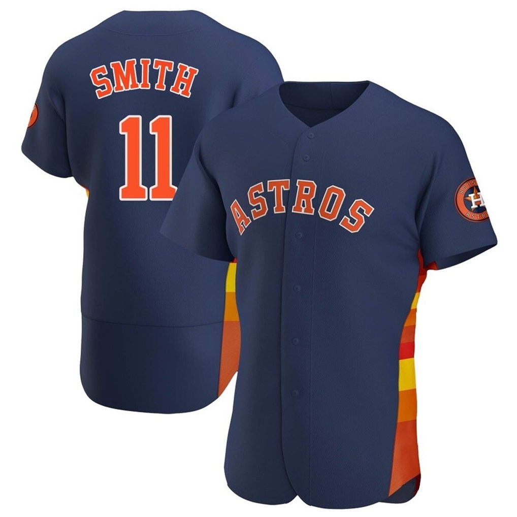 Houston Astros #11 Cam Smith Player Navy KLUNKIM Home Limited Elite Stitched Jerseys