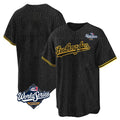 Los Angeles Dodgers Blank Player Black Gold KLUNKIM Limited Home World Series Stitched Jerseys