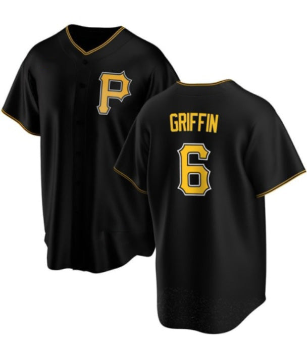 Pittsburgh Pirates #6 Konnor Griffin Black KLUNKIM Cool Base Stitched Jersey