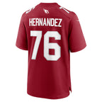 A.Cardinals #76 Will Hernandez Cardinal KLUNKIM Team Game Jersey