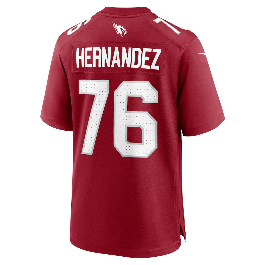 A.Cardinals #76 Will Hernandez Cardinal KLUNKIM Team Game Jersey