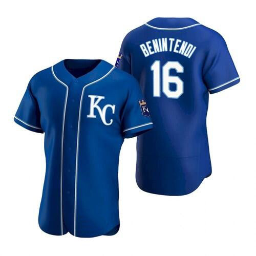 Kansas City Royals #16 Andrew Benintendi Blue KLUNKIM Flex Base Stitched Jersey 2