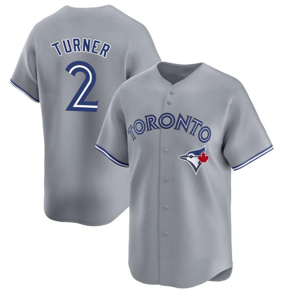 Toronto Blue Jays #2 Justin Turner Gray KLUNKIM Cool Base Stitched Jersey
