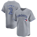 Toronto Blue Jays #2 Justin Turner Gray KLUNKIM Cool Base Stitched Jersey