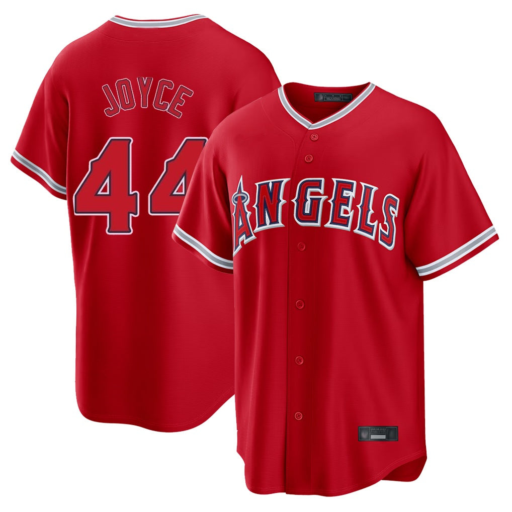 Los Angeles Angels #44 Ben Joyce Player Red KLUNKIM Home Game Stitched Jerseys