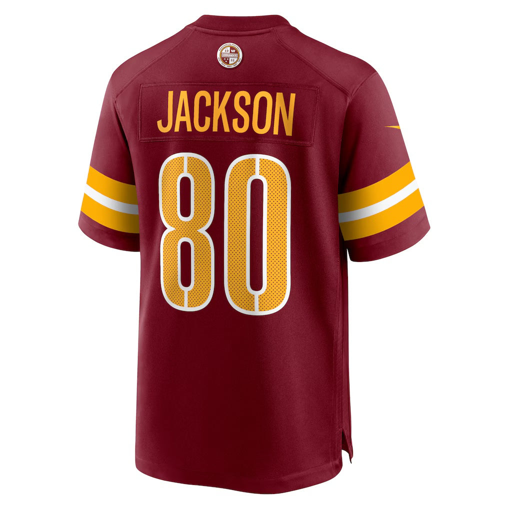 W.Commanders #80 Tyree Jackson Burgundy KLUNKIM Team Game Jersey