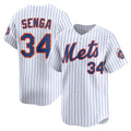 New York Mets #34 Kodai Senga White KLUNKIM Home Limited Player Jersey