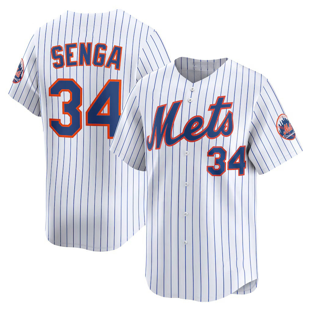 New York Mets #34 Kodai Senga White KLUNKIM Home Limited Player Jersey
