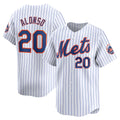 New York Mets #20 Pete Alonso White KLUNKIM Home Limited Player Jersey