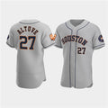 Houston Astros #27 Jose Altuve Gray KLUNKIM 60th Anniversary Flex Base Stitched Jersey