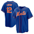New York Mets #12 Francisco Lindor Royal KLUNKIM Big & Tall Alternate Replica Player Jersey
