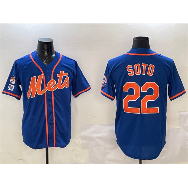 New York Mets #22 Juan Soto Royal KLUNKIM 2025 Spring Training Alternate Limited Stitched Jersey