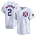 Chicago Cubs #2 Nico Hoerner White KLUNKIM Home Limited Player Jersey