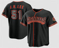 San Francisco Giants #51 Jung Hoo Lee Black KLUNKIM 2026 Alternate Stadium Stitched Jersey