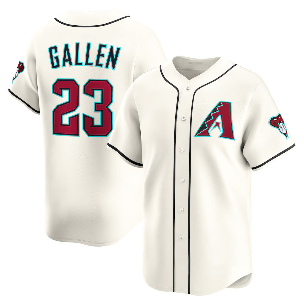 Arizona Diamondbacks #23 Zac Gallen Cream KLUNKIM Home Limited Player Jersey