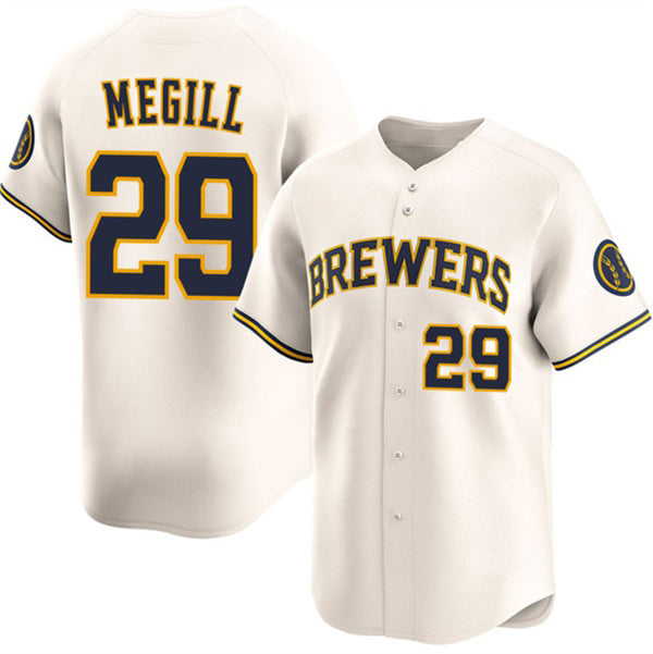 Milwaukee Brewers #29 Trevor Megill Cream KLUNKIM 2025 Limited Stitched Jersey