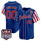 Custom Detroit Tigers America 250 Edition Vapor Premier Limited Royal KLUNKIM Stitched Jerseys