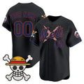 Custom New York Mets x One Piece Black KLUNKIM Vapor Premier Limited Jersey - Stitched