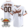 Custom Detroit Tigers x One Piece White KLUNKIM Vapor Premier Limited Jersey - Stitched